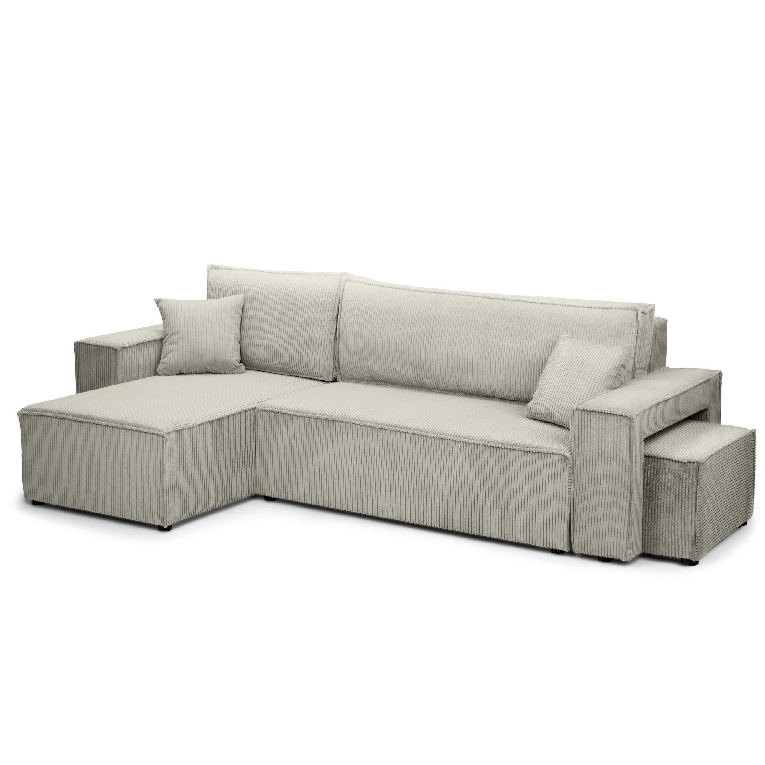 XXXLutz Ecksofa Grau 244x83x142 cm