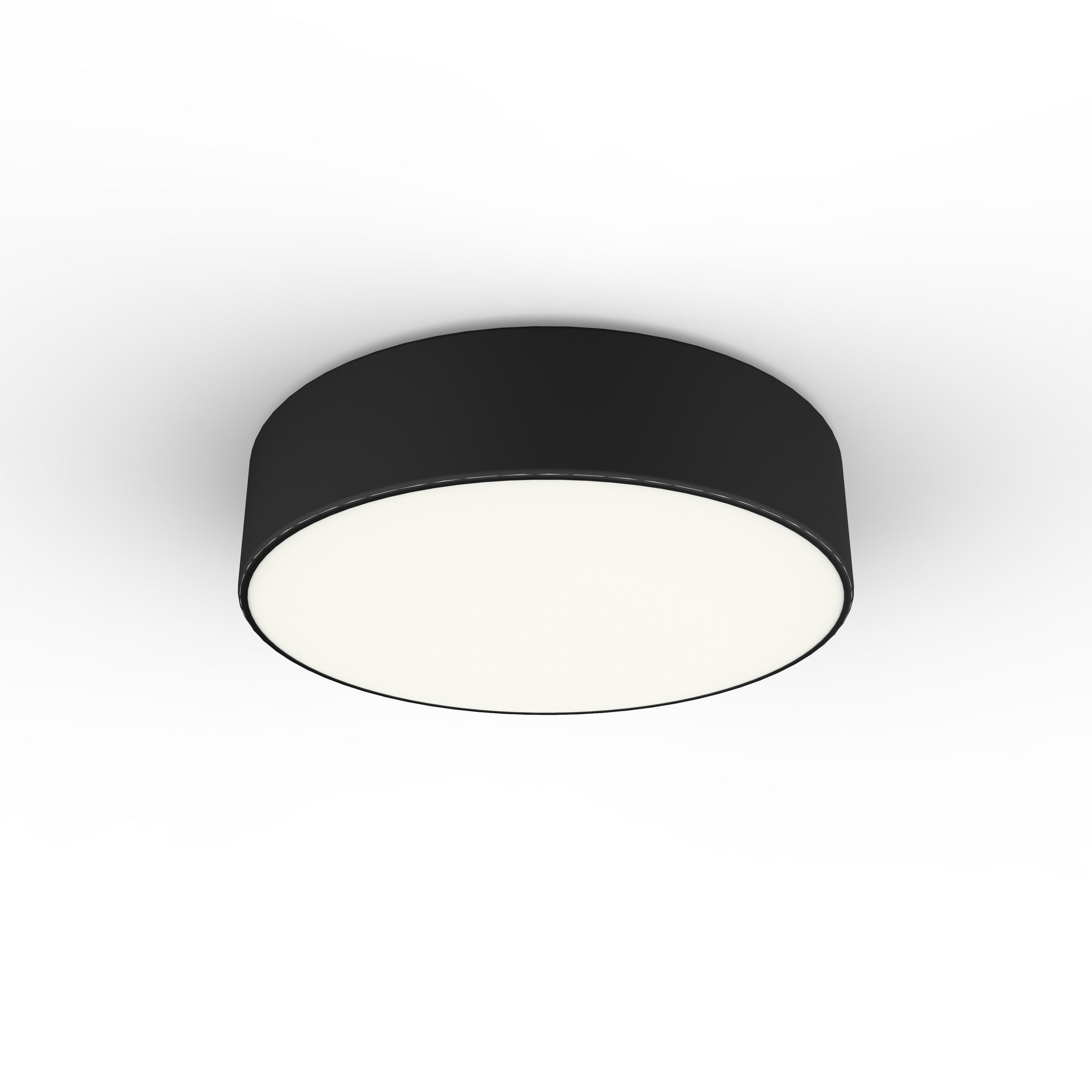 Lumicom Led-Deckenleuchte Schwarz 30x8x30 cm