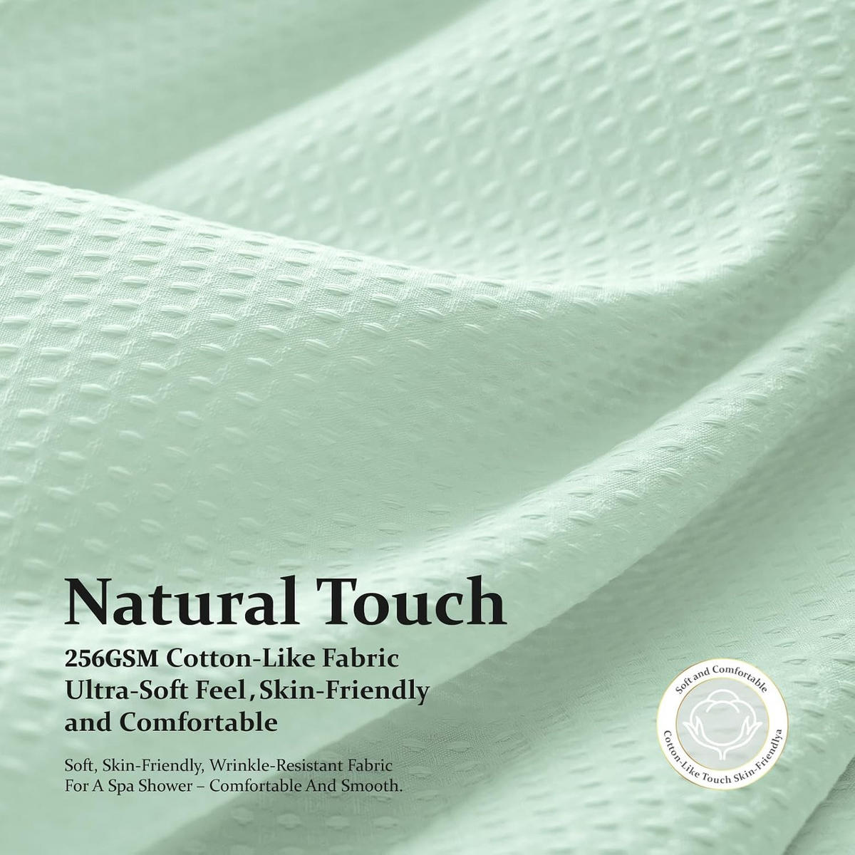 DUSCHVORHANG 150 cm x 180 cm Minzgrün - Mintgrün, Textil (180/150cm) - Vallsero