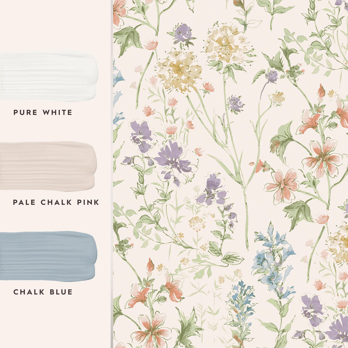 VLIESTAPETE Wildwiese 1000x52cm - Pink, Papier/Kunststoff (52/1000cm) - LAURA ASHLEY