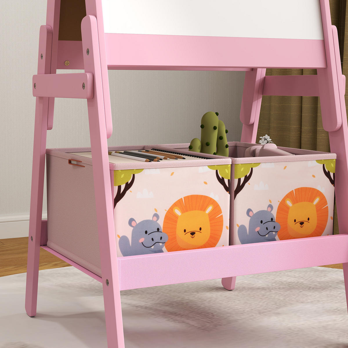KINDERTAFEL - Rosa, Holzwerkstoff (49/113/53.5cm) - AIYAPLAY