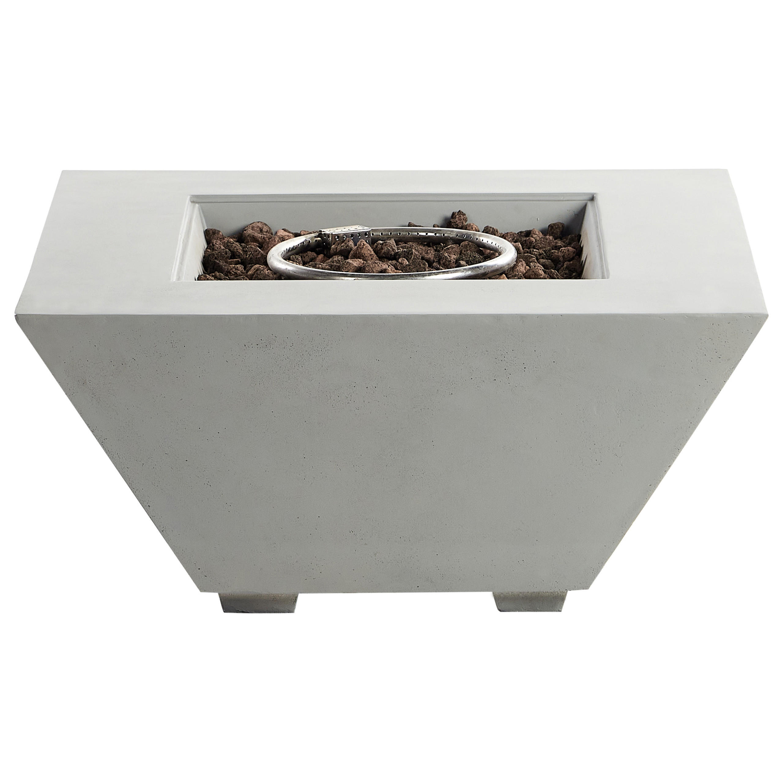 FEUERSTELLE Grau Katmai - Grau, Stein (86/42/86cm) - Beliani