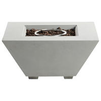 FEUERSTELLE Grau Katmai - Grau, Stein (86/42/86cm) - Beliani