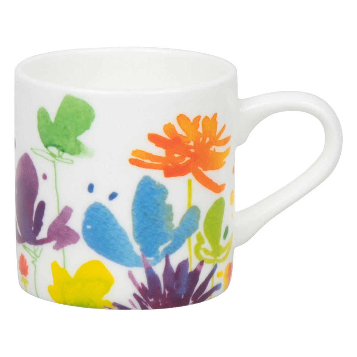 ESPRESSOTASSE Victoria Lowe - Full Bloom mit Untertasse - Naturfarben, Keramik (0.095L) - Könitz