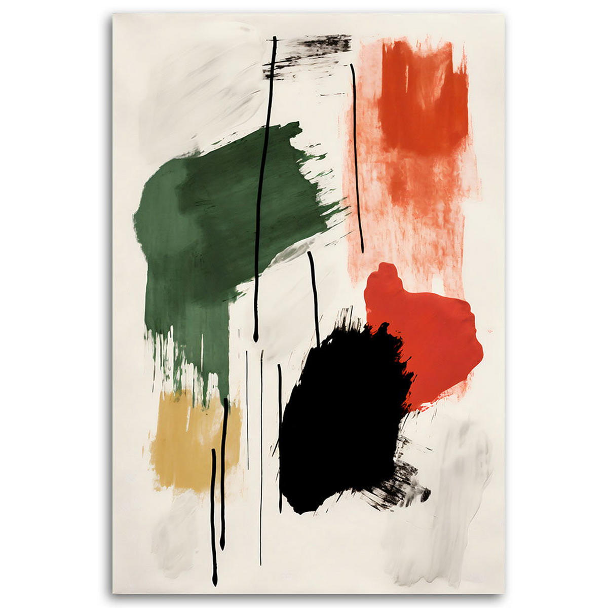 KUNSTDRUCK Bunt 40/60 cm - Multicolor, Textil (40/60cm) - KUNSTLOFT
