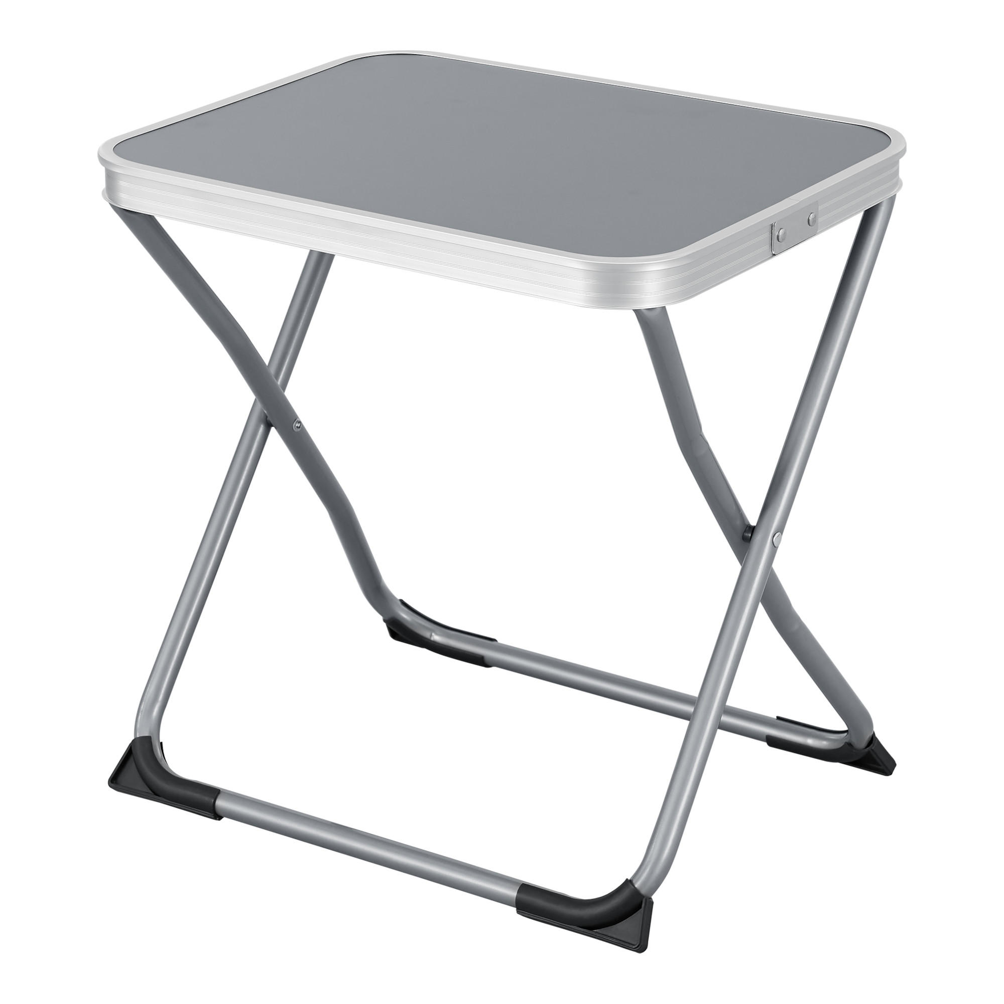 KLAPPHOCKER Barete - Grau, Textil/Metall (47/47/37cm) - [en.casa]