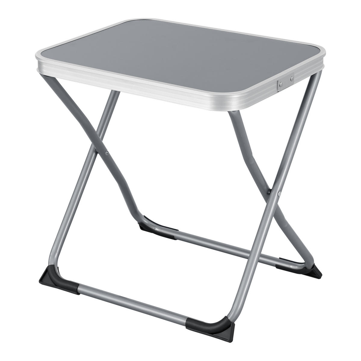 KLAPPHOCKER Barete - Grau, Textil/Metall (47/47/37cm) - [en.casa]