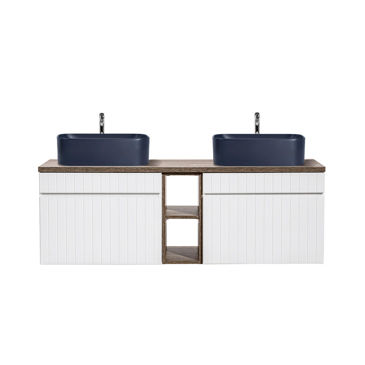 DVOJNI UMIVALNIK 140cm Zelie Bela - bela, leseni material (140/48/46cm) - Petits-meubles