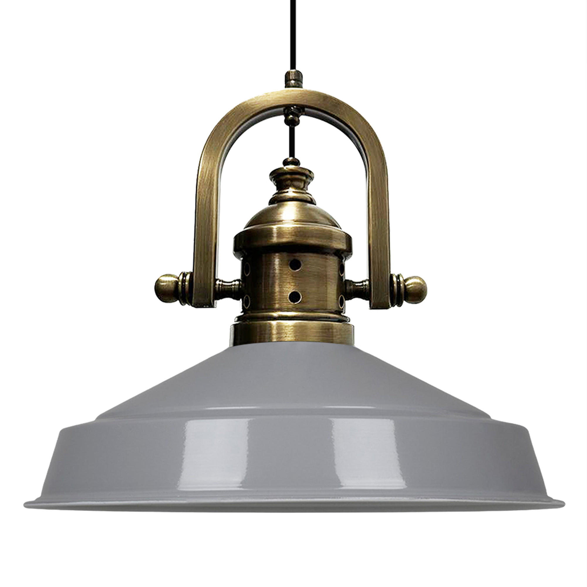 HÄNGELAMPE Industrial Asletl-Marine Vintage 41/33 cm - Grau, Metall (41/33cm)