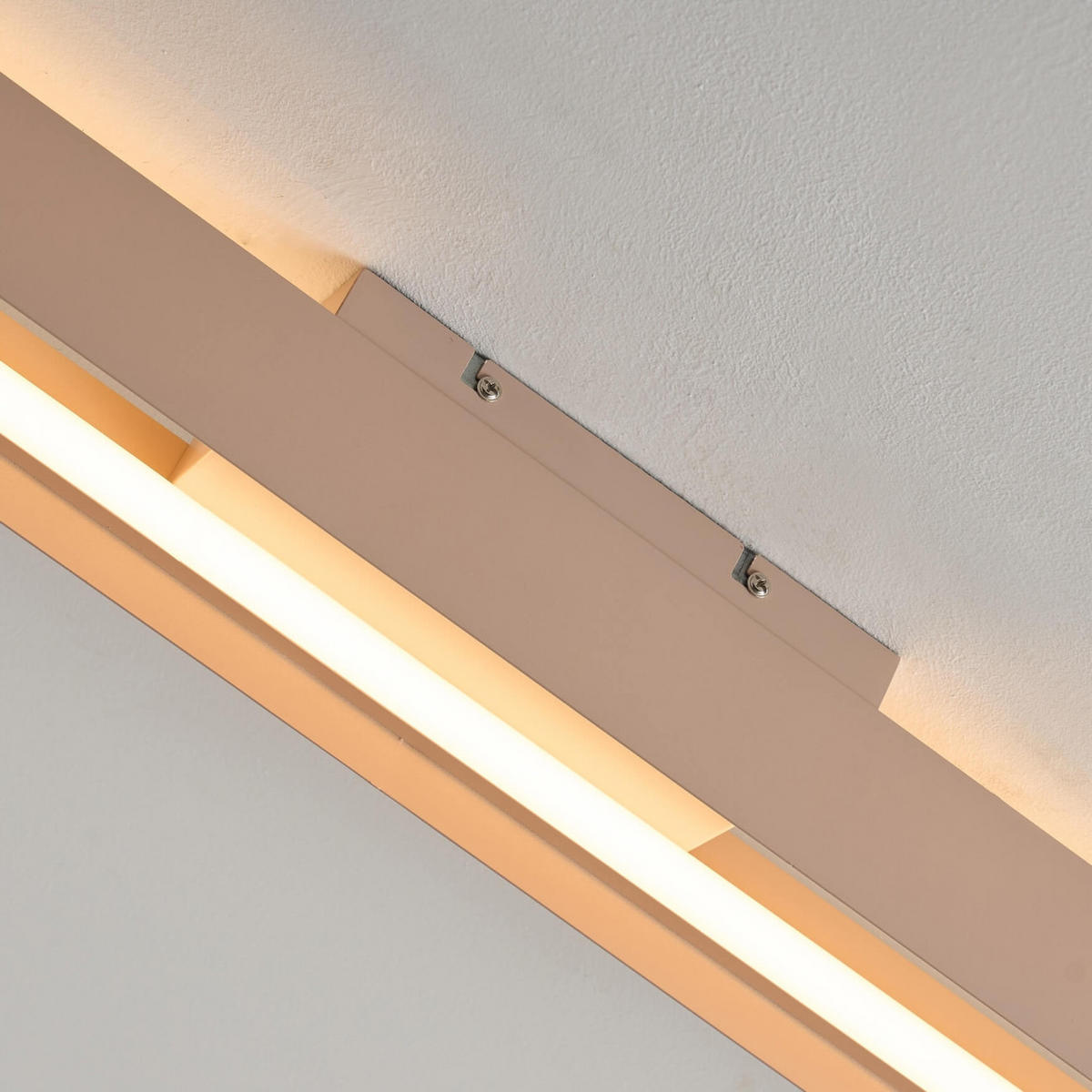 DECKENLEUCHTE Oswin, Beige, 115cm - Beige, Metall (115/10.1/8cm) - KOSILUM