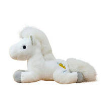 KUSCHELTIER Pferd 25 cm Weiß - Weiß, Textil (10/25cm)