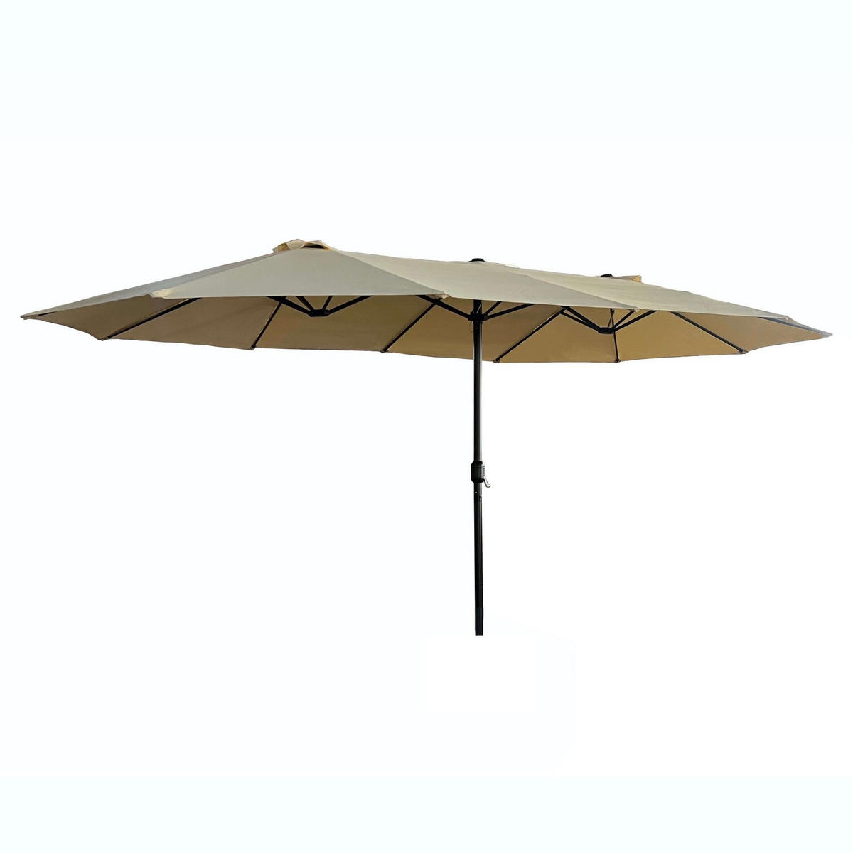 SONNENSCHRIM Beige 245/460 cm - Beige/Schwarz, Metall (460/270cm) - Akord