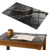 TISCHPLATTE 100x70 cm Marmormuster mit Adern - Rotbraun/Schwarz, Glas (0.4/100/70cm) - TULUP