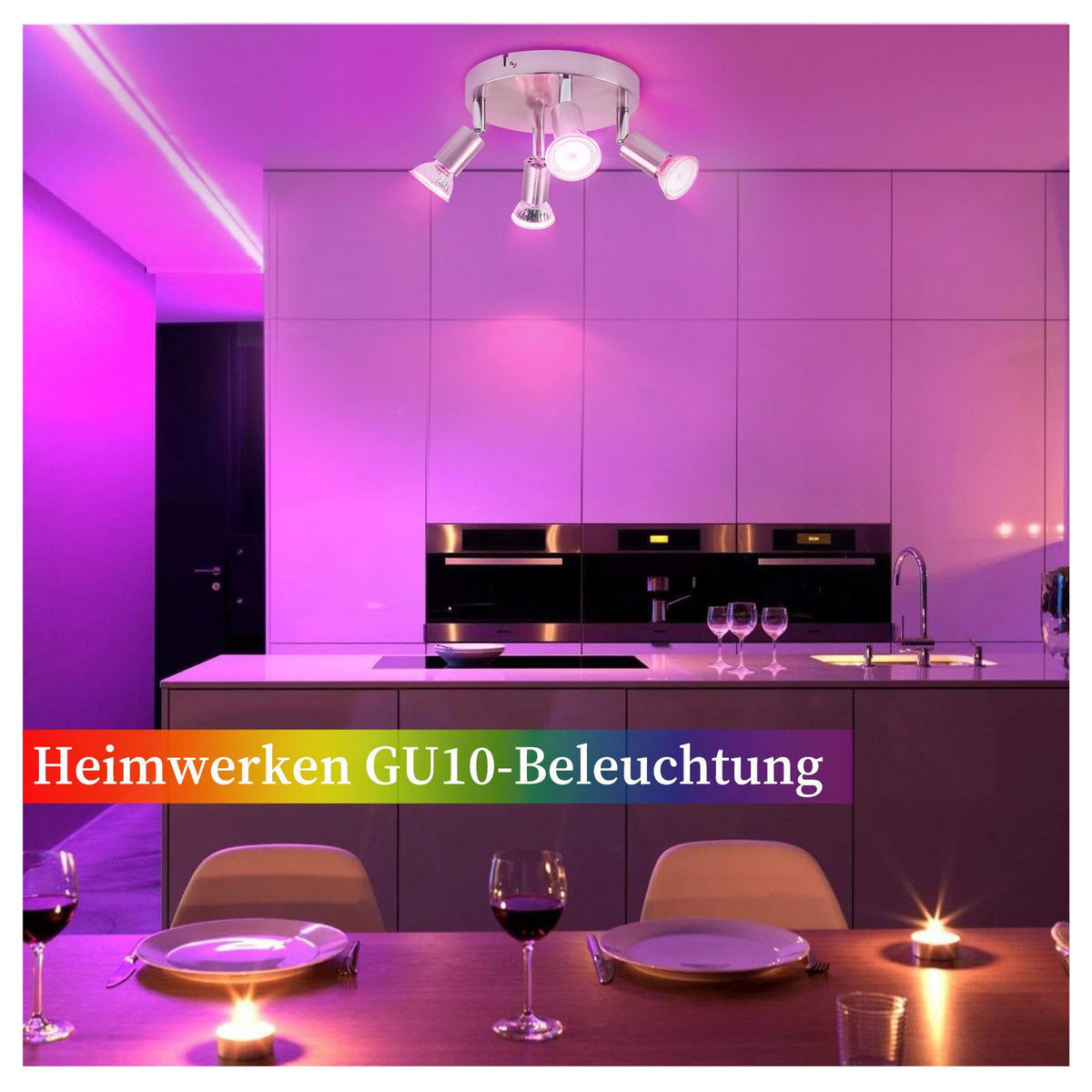 STRAHLER Birtha 4-flammig 18/18/11 cm - Silberfarben, Metall (18/18/11cm) - Nettlife