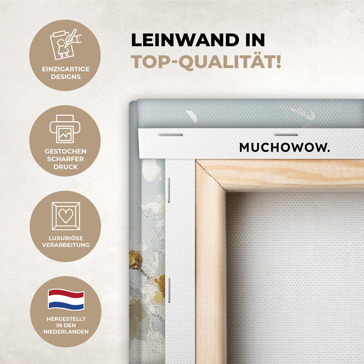 LEINWANDBILD Baum - Winter - Baum des Lebens - Modern - Gold 40x60 cm - Goldfarben, Textil (40/60cm) - MuchoWow