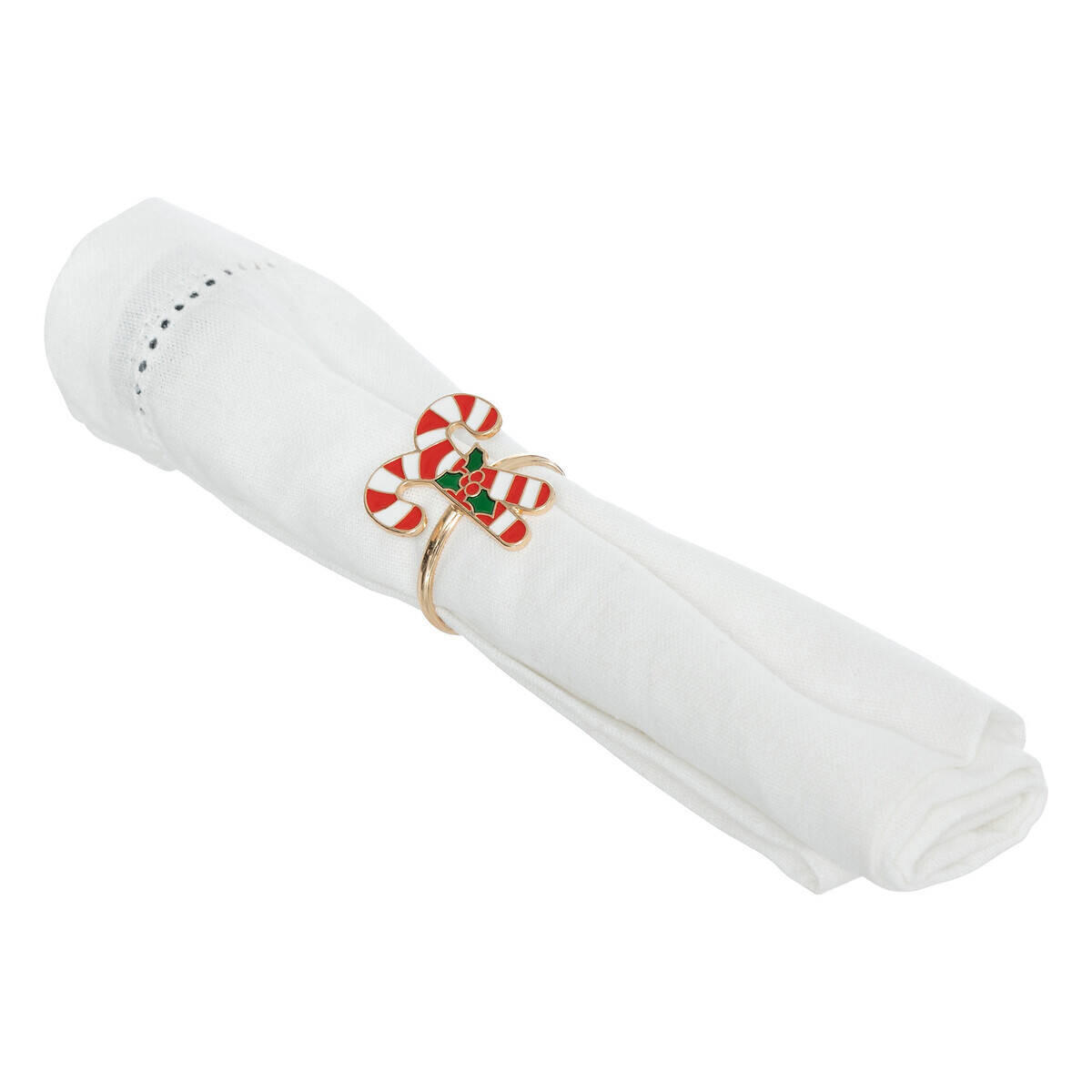 SERVIETTENRINGE Weihnachtsmotiv Metall 2er-Set - Multicolor, Metall (3.8/3.6/4cm) - Atmosphera Createur d´interieur