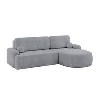 ECKSOFA mit Schlaffunktion und Bettkasten LIRA-L - 264x172x89 Grau - Grau, Holzwerkstoff/Textil (172/264cm) - ALTDECOR