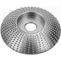 SCHLEIFSCHEIBE – 85 mm Außendurchmesser (silbernes, gewölbtes Modell) - Silberfarben, Metall (8.5/8.5/1cm) - DCA
