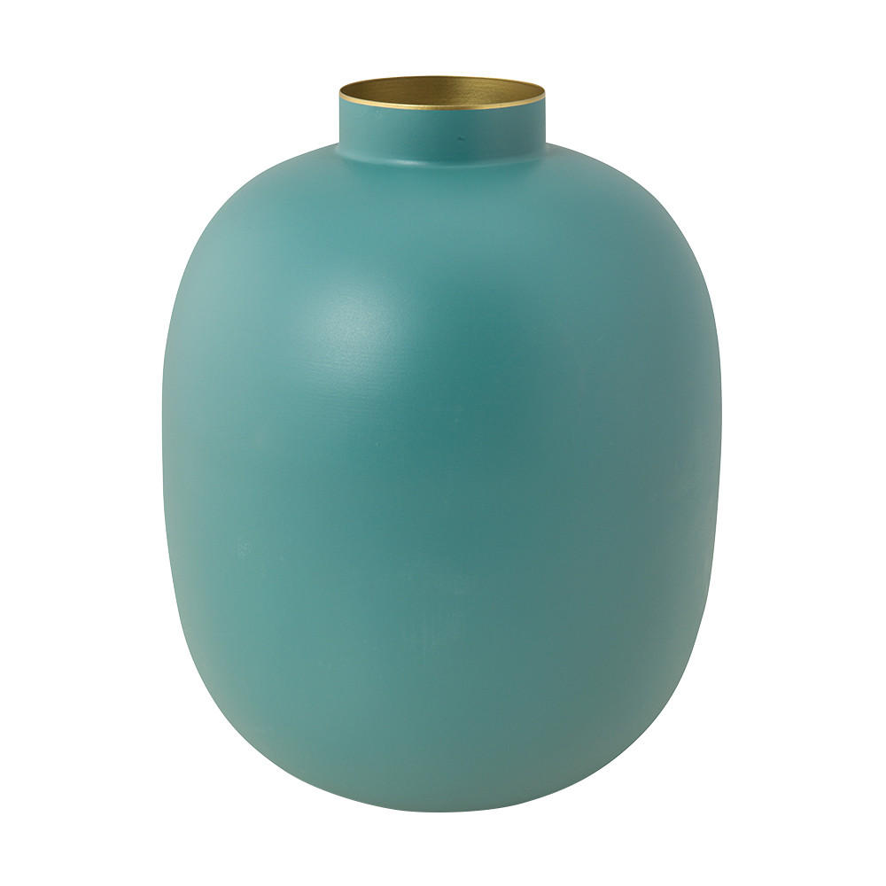 VASE Metal matt hellblau 32 cm - Hellblau, Metall (31cm) - Pip Studio