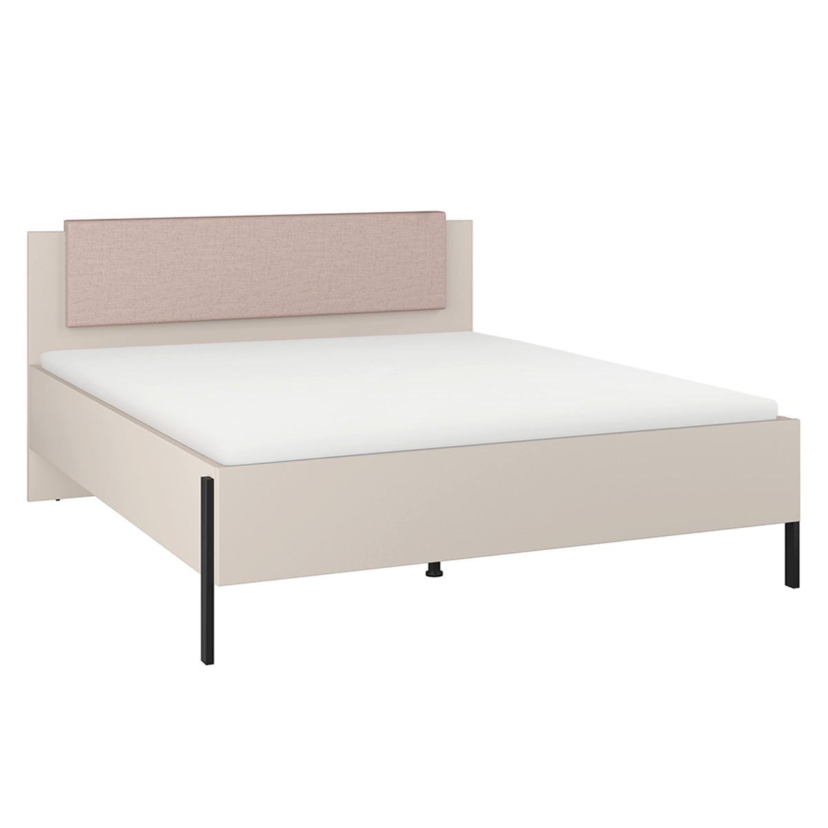 BETT 180/200 Bérénice Kaschmir - Beige, Holzwerkstoff (180/200cm) - Petits-meubles