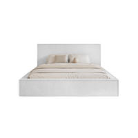 POLSTERBETT MENDOCINO LIGHT 180x200 cm, Weiß - Weiß, Textil - Fedve