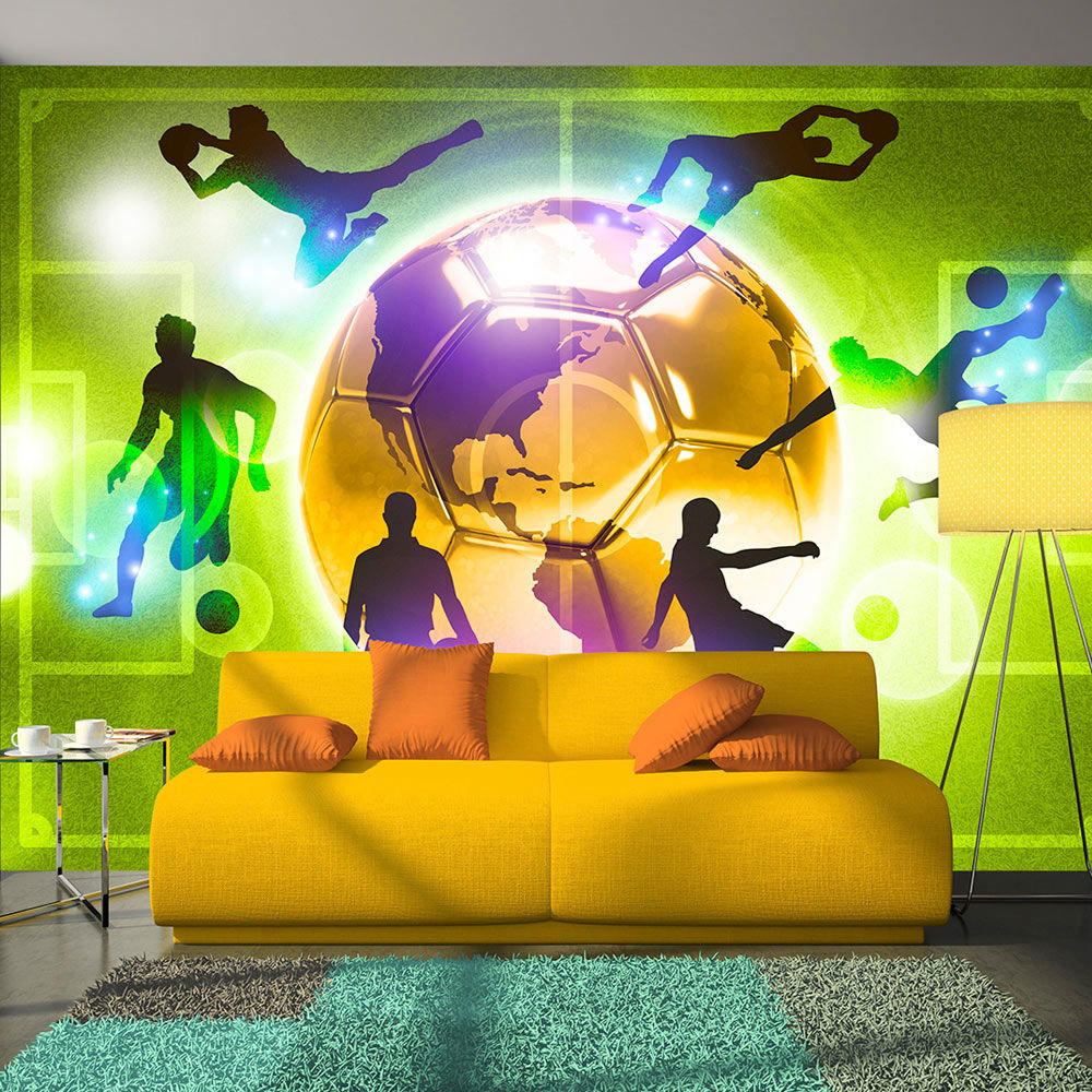 SELBSTKLEBENDE FOTOTAPETE 245/175 cm - Gelb/Grün, Kunststoff/Textil (245/1cm) - KUNSTLOFT