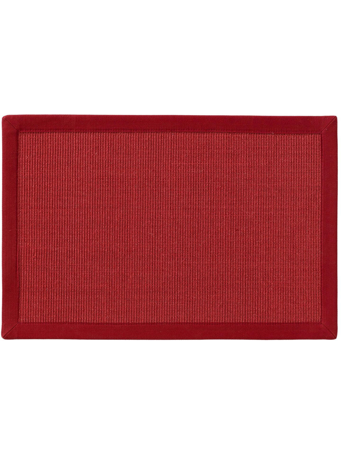 FUSSMATTE Sana Rot 60x90 cm - Rot, Naturmaterialen (60/1cm) - KUNSTLOFT