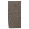 BLUMENTOPF dunkelbraun quadratisch 40/40/81 cm Gaza - Braun, Stein (81cm) - Beliani