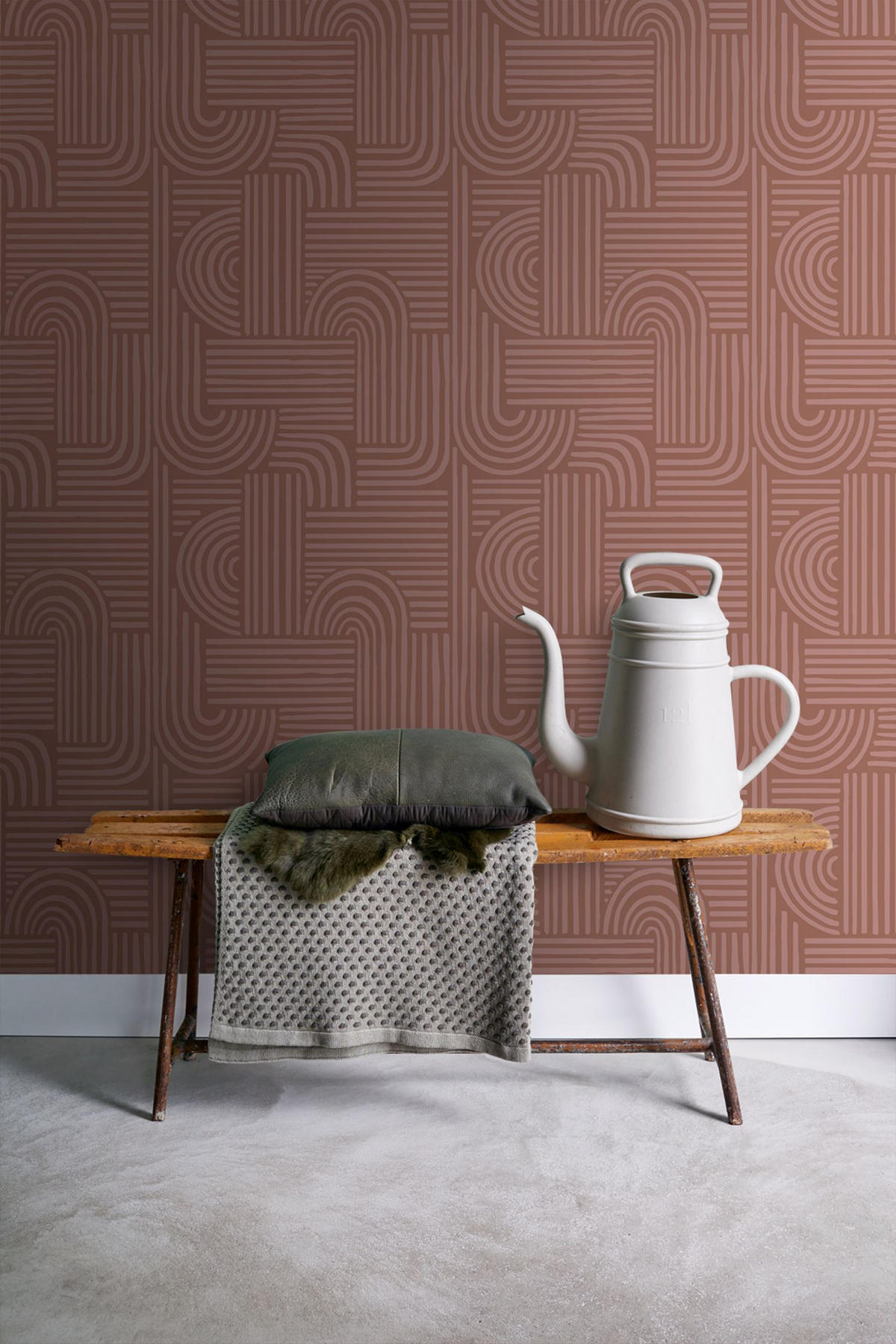 TAPETE 3D-Muster 50 x 900 cm - Braun, Papier (50/900cm) - ESTAhome