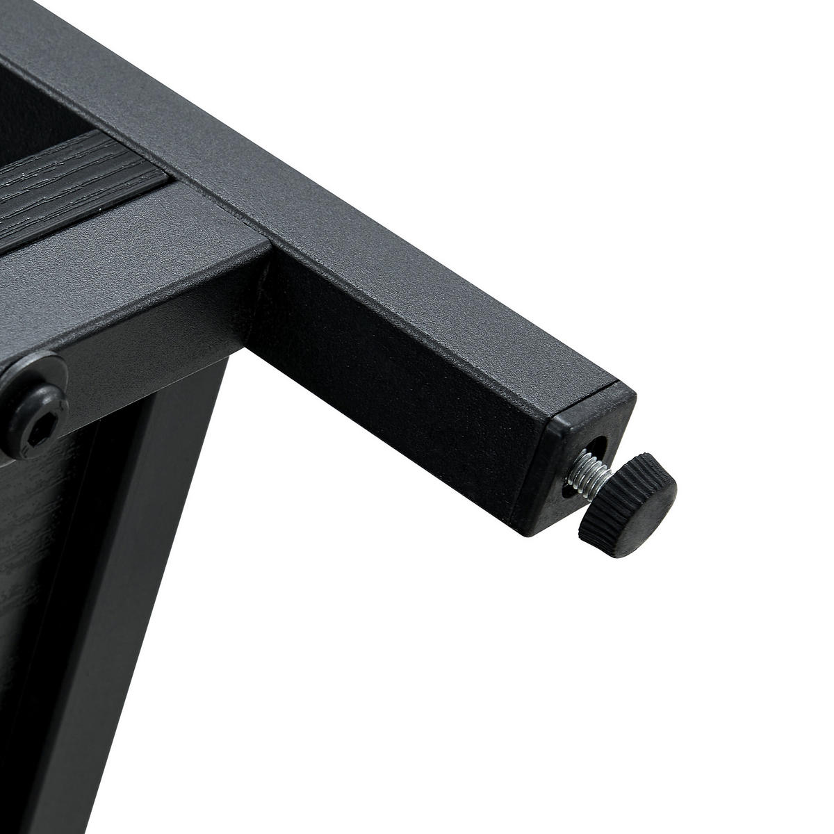 COUCHTISCH Rund mit Ablageebenen für 2 bis 4 Personen Schwarz MDF Metall 107 cm - Schwarz, Holzwerkstoff/Metall (107/107/75cm) - EVRYAE