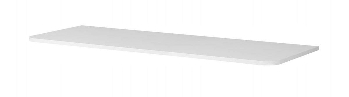 WASCHBECKENUNTERSCHRANK LINEA hängend geriffelt Weiß matt mit Waschtischplatte 120/48/44 cm - Weiß, Holzwerkstoff (120/48.4/43.7cm) - Rodan