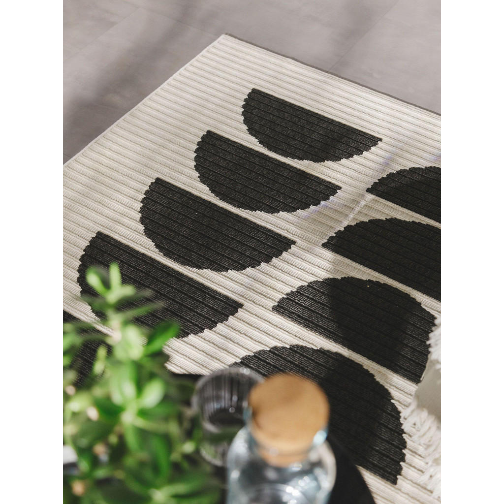 Thumbnail - benuta Pop Outdoorteppich, Schwarz, Textil, Abstrakt, Rechteckig, 160x230 cm, Oeko-Tex® Standard 100, wasserabweisend, T...