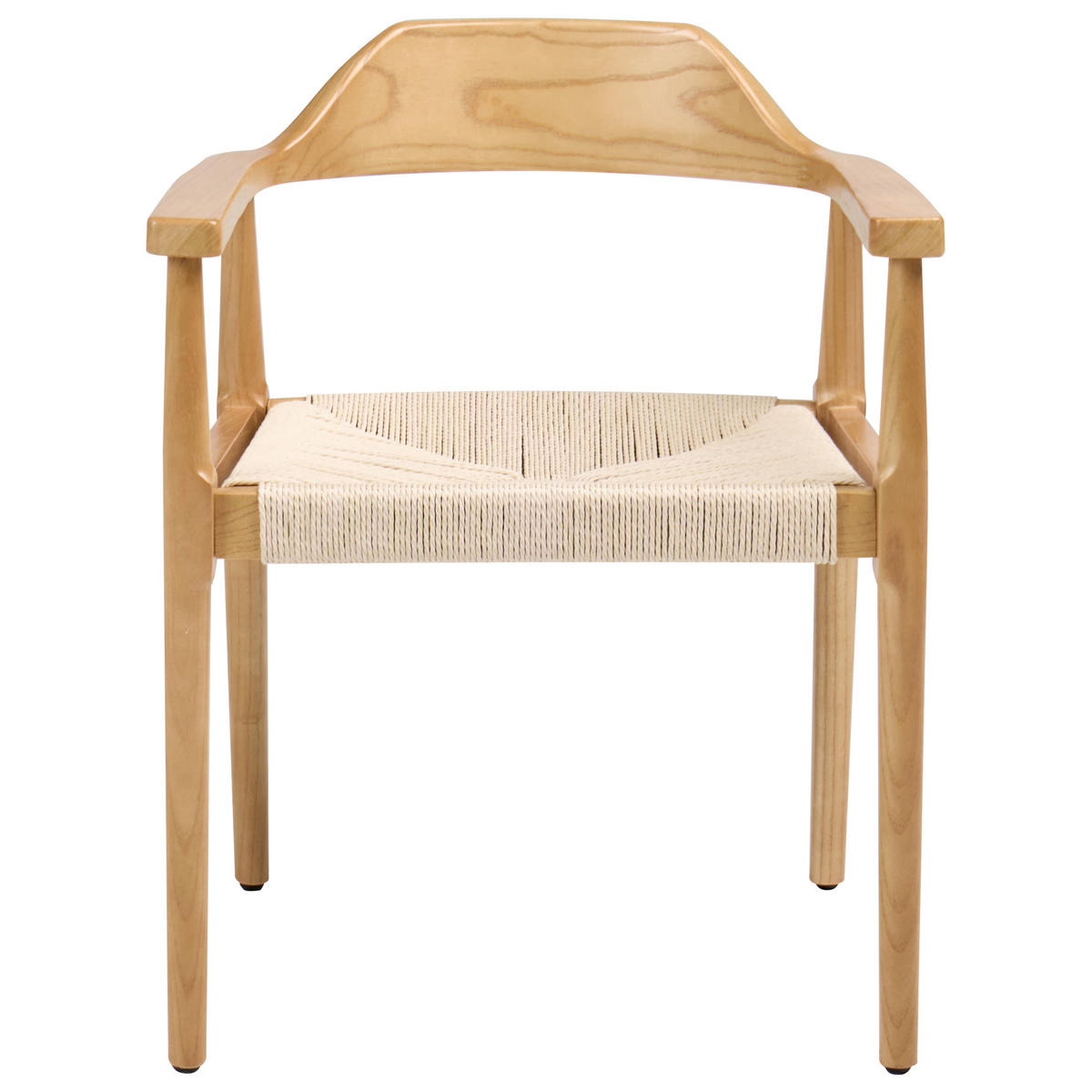 ESSZIMMERSTUHL 2er-Set Holz Hellbraun/Beige Oakdale - Hellbraun, Holz (58/73/53cm) - Beliani