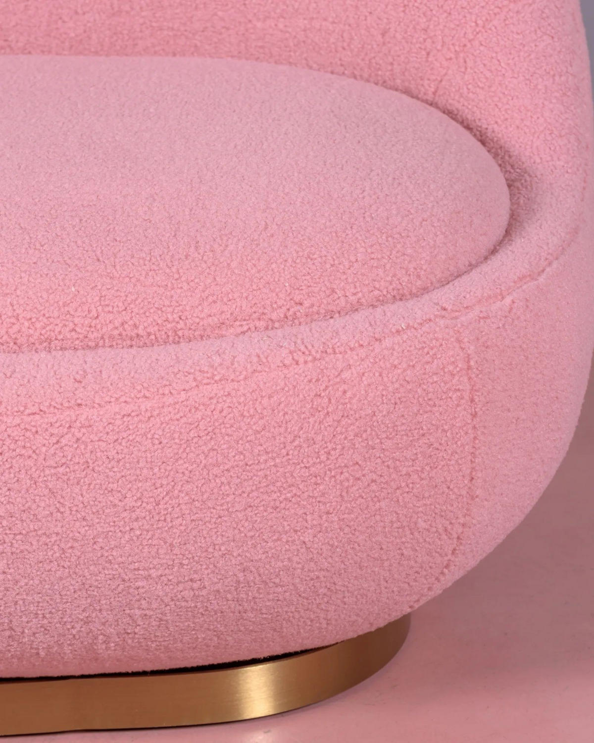 DREHSESSEL Baumwolle Pink - Pink, Textil (81/72/88cm) - Nest Dream