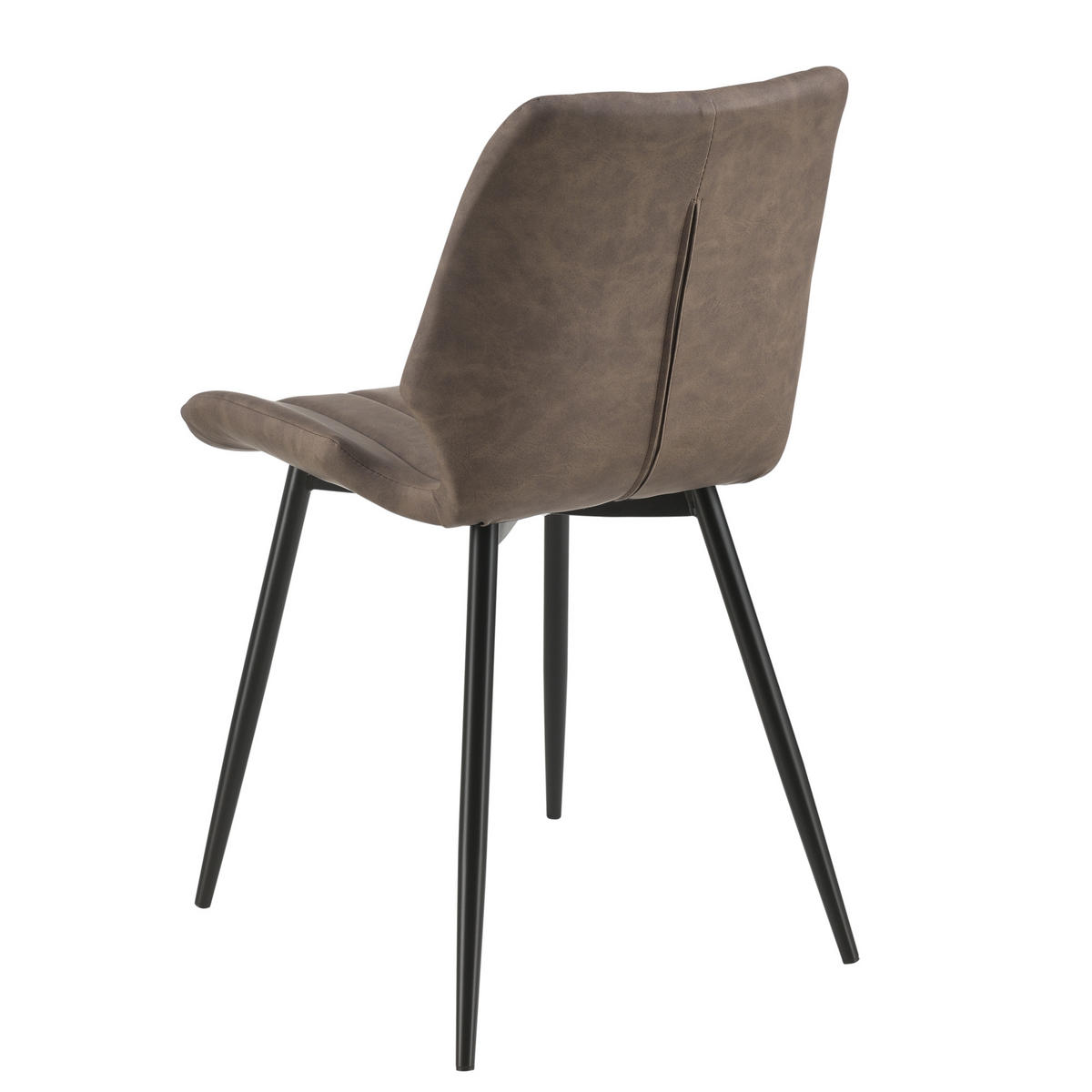 ESSZIMMERSTUHL Mendoza 6er Set - Braun, Leder (58/77/46cm) - [en.casa]