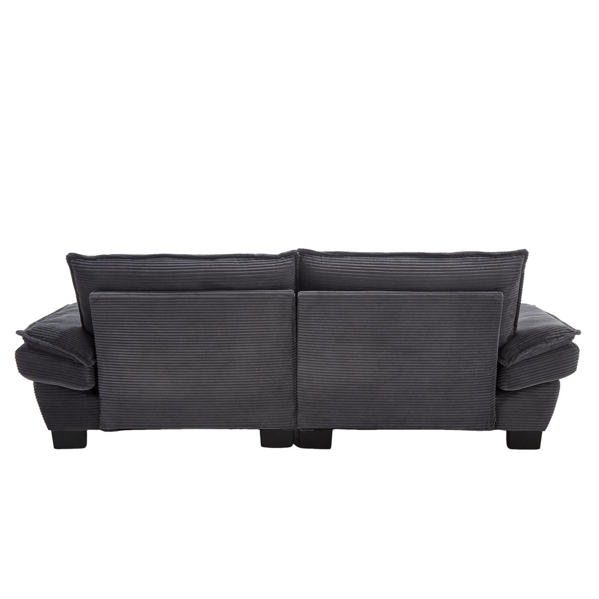 SOFA 2-Sitzer 224/81/81 cm Dunkelgrau - Dunkelgrau, Textil (81/81/224cm)