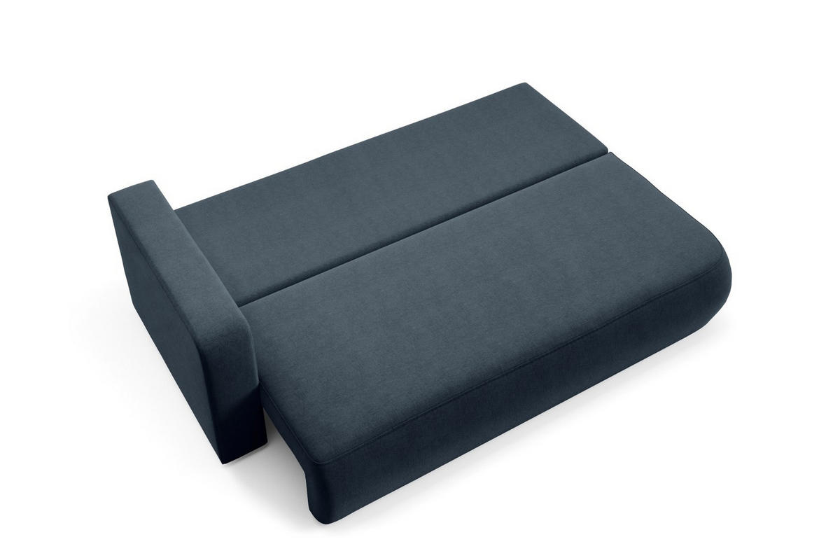 SCHLAFSOFA mit Bettkasten Dunkelblau - Schwarz/Dunkelblau, Holz/Holzwerkstoff (228/82/106cm) - Furnisell