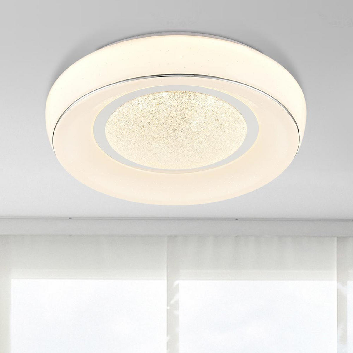 LED DECKENLEUCHTE MICKEY Weiß - Weiß, Metall (39/39/9cm)