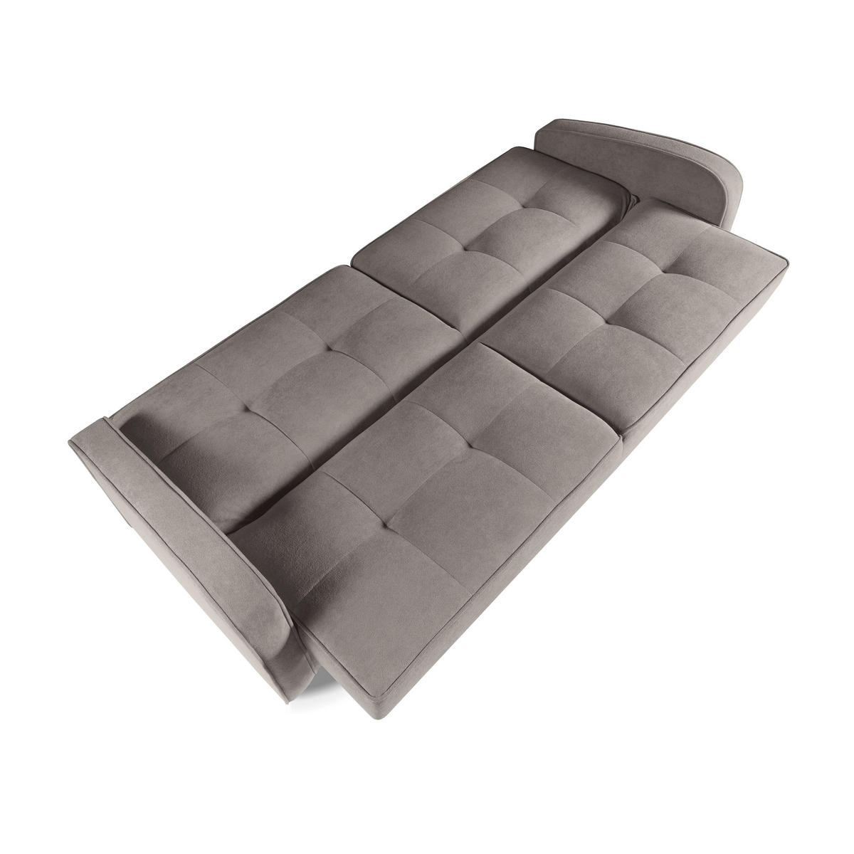 SCHLAFSOFA Pavo 3-Sitzer mit Schlaffunktion, Braun - Braun, Textil (222/90/93cm) - Beautysofa