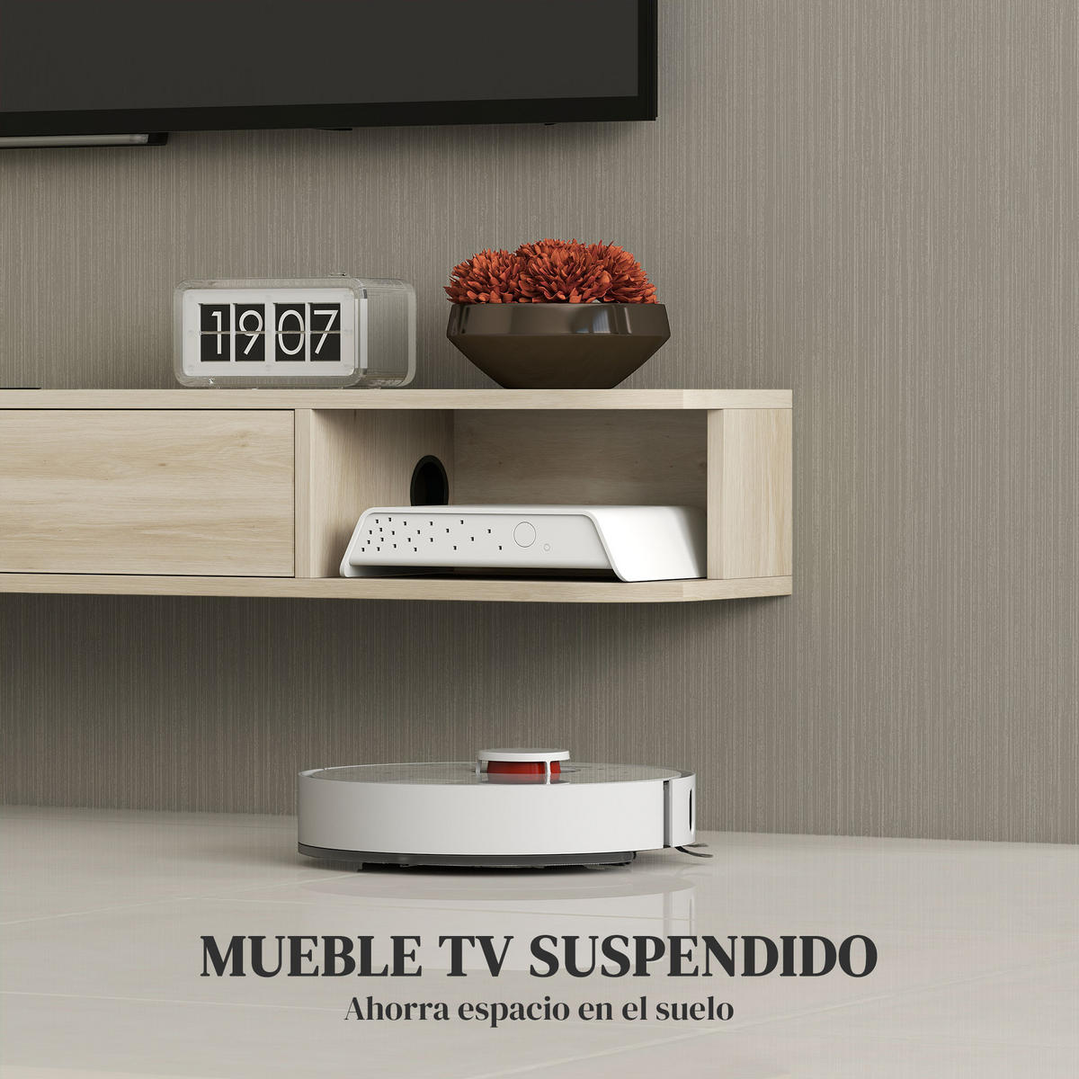 TV-MÖBEL Braun 1 Stück - Braun, Holzwerkstoff (140/16/24cm) - GiPP