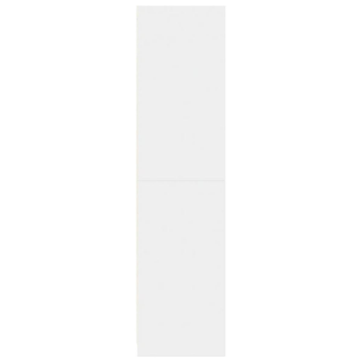 KLEIDERSCHRANK mit 2 Kleiderstangen, 1 Fach 30/50/200 cm aus Holzwerkstoff Weiß - Weiß, Holz (30/200/50cm) - vidaXL