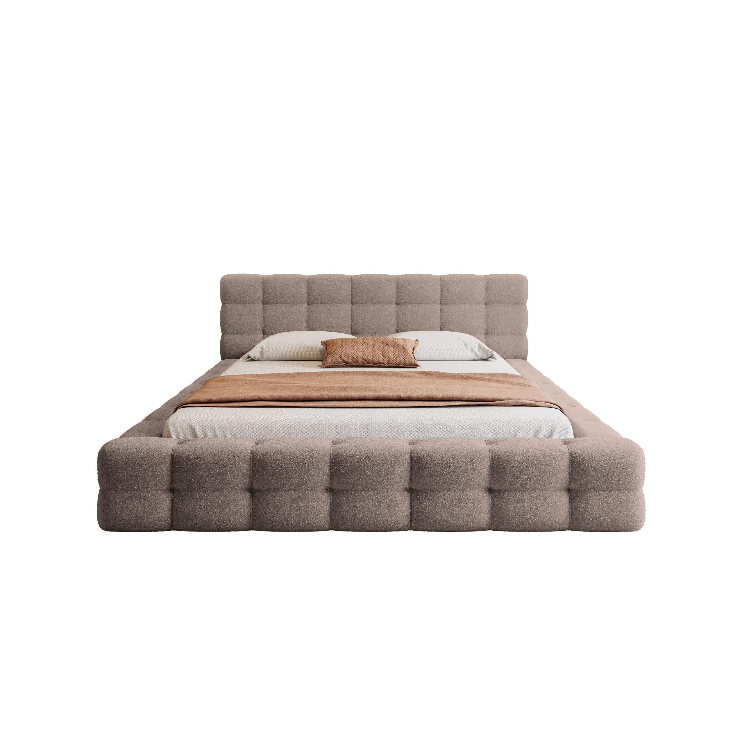 POLSTERBETT Calida 160x200 cm, Braun - Braun, Textil (160/200cm) - Fedve