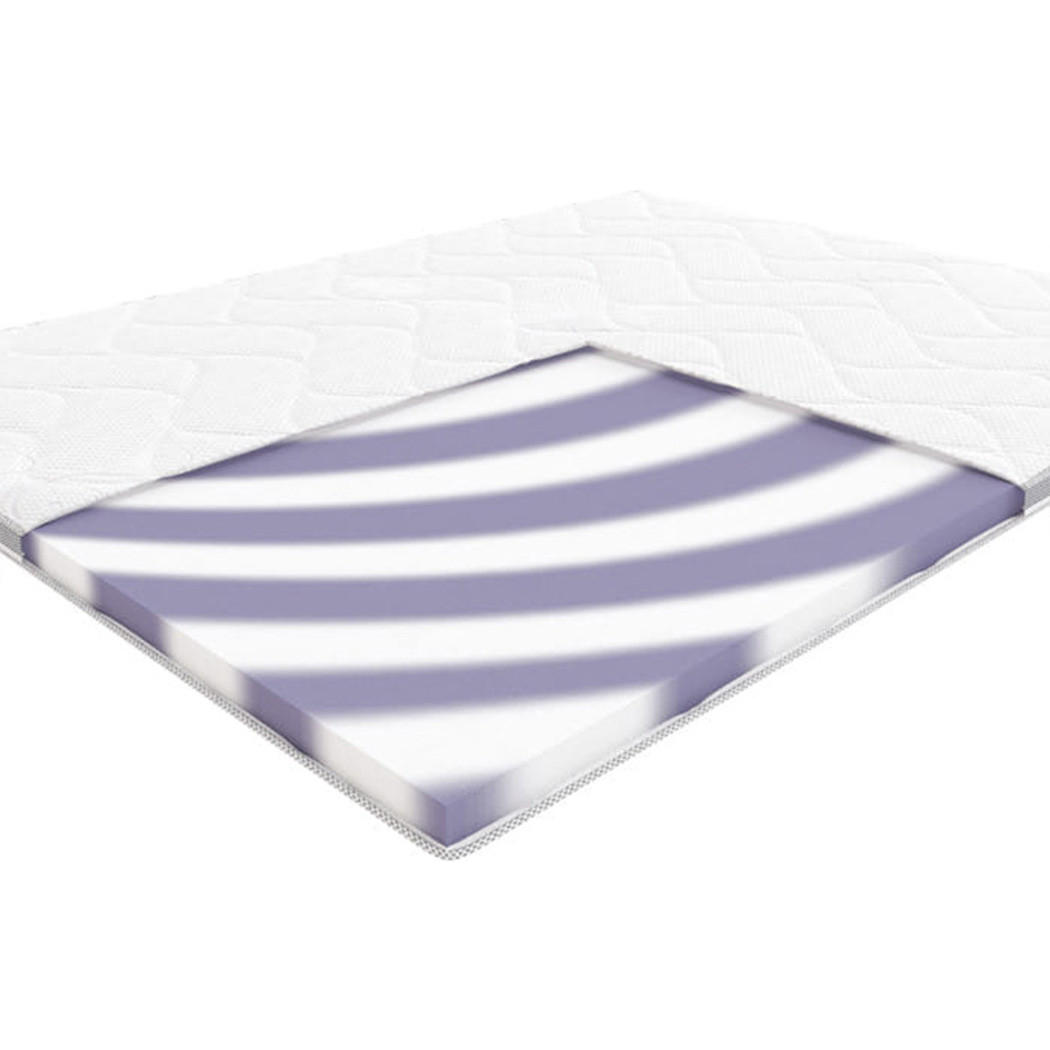 TOPPER Bass im Cashmere-Bezug - Weiß, Textil (80/200cm) - Hilding