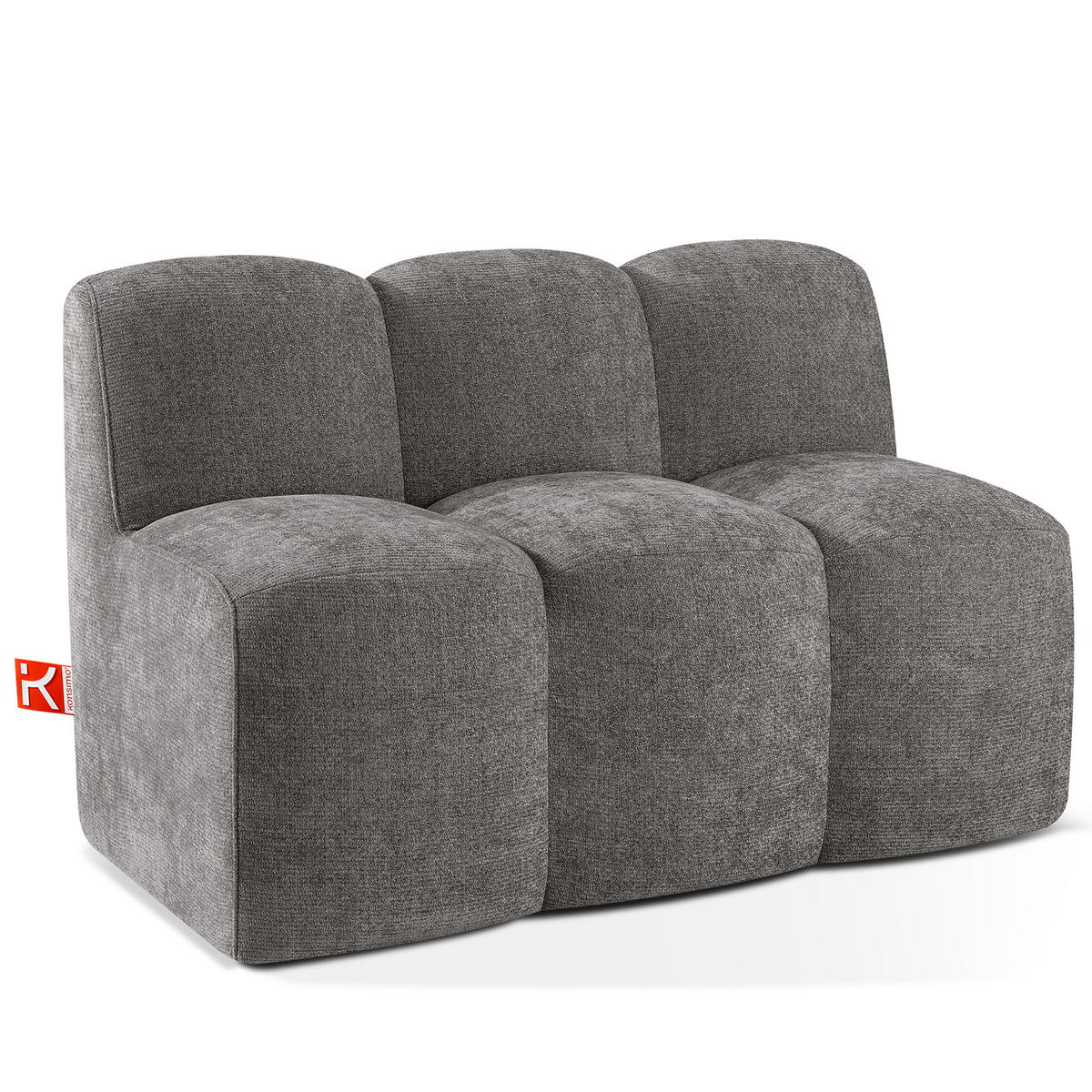 ESSZIMMERBANK BRESCO, Dunkelgrau - Dunkelgrau, Holz/Holzwerkstoff (123/80/72cm) - KONSIMO®
