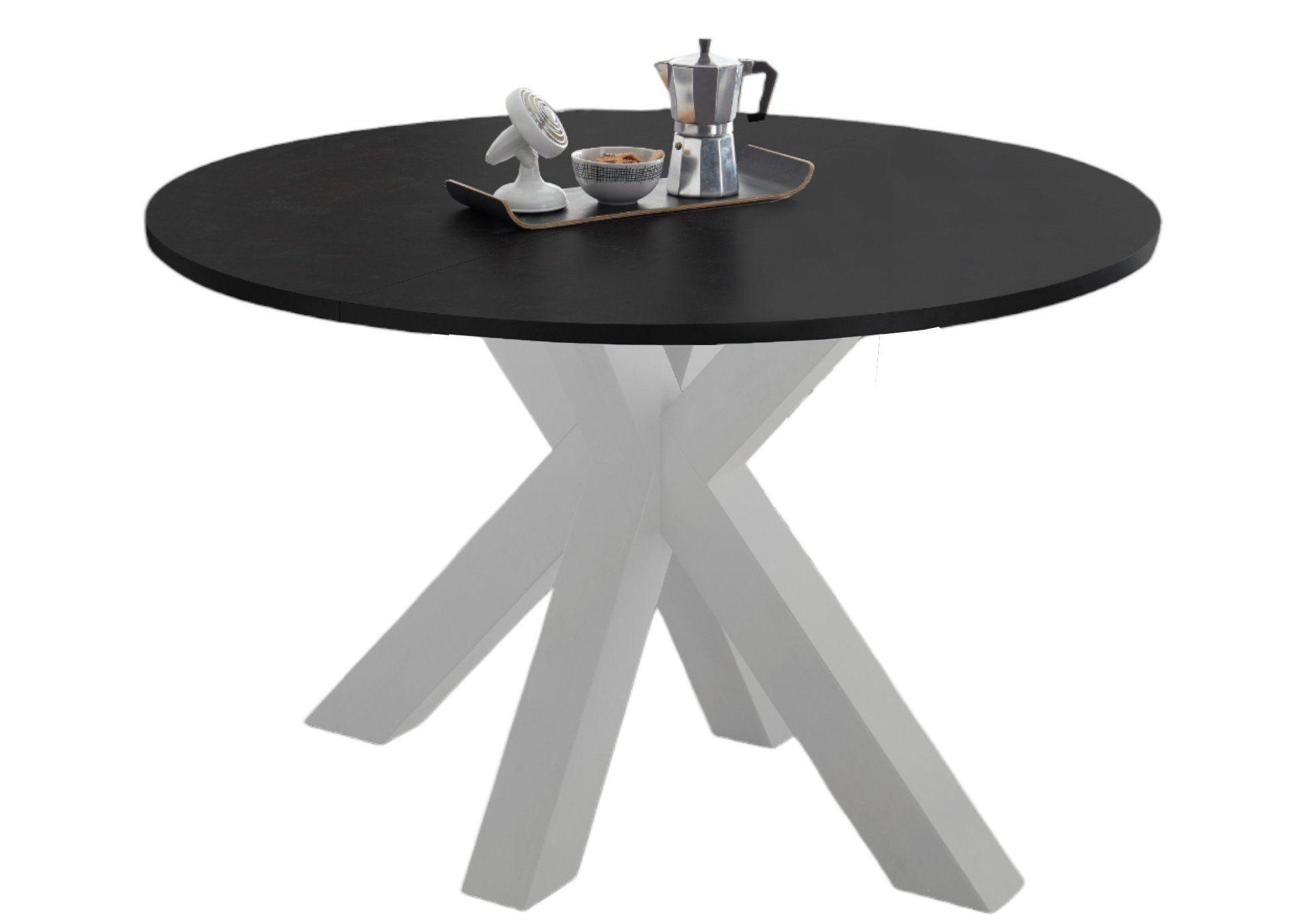 58aufmkessel Esstisch Grau 130x78x130 cm