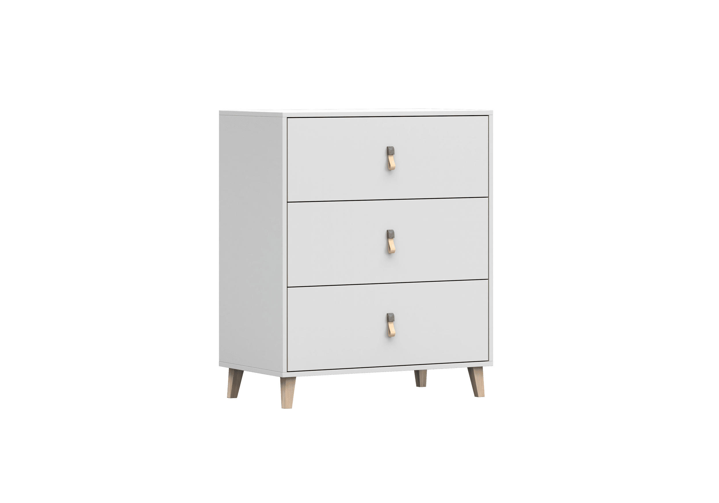 KOMMODE - FAGO 3S - Weiß, Holzwerkstoff (80/96/45cm) - Möblo