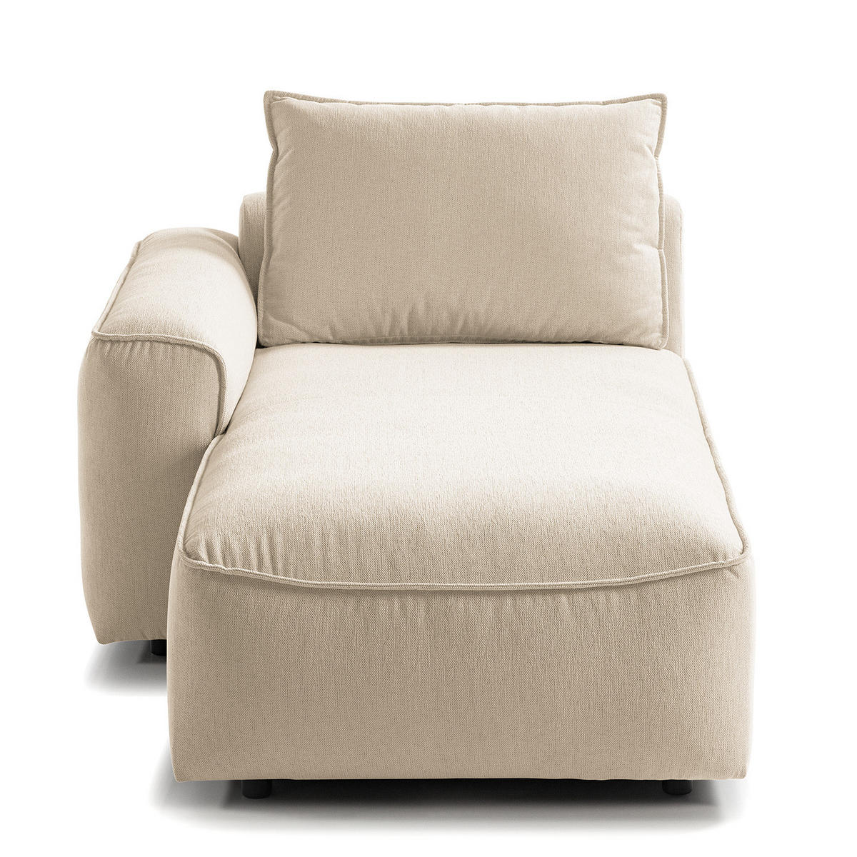 MODULLONGCHAIR - Beige, Holz/Textil (170/82/105cm) - home24