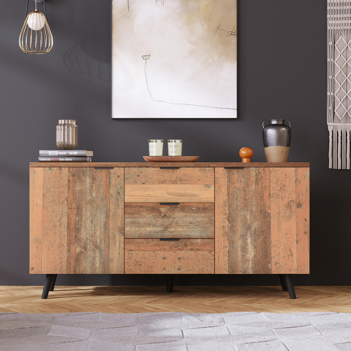 SIDEBOARD Braun 140/35/70 cm - Braun, Holzwerkstoff (35/70/140cm) - Urban Meuble