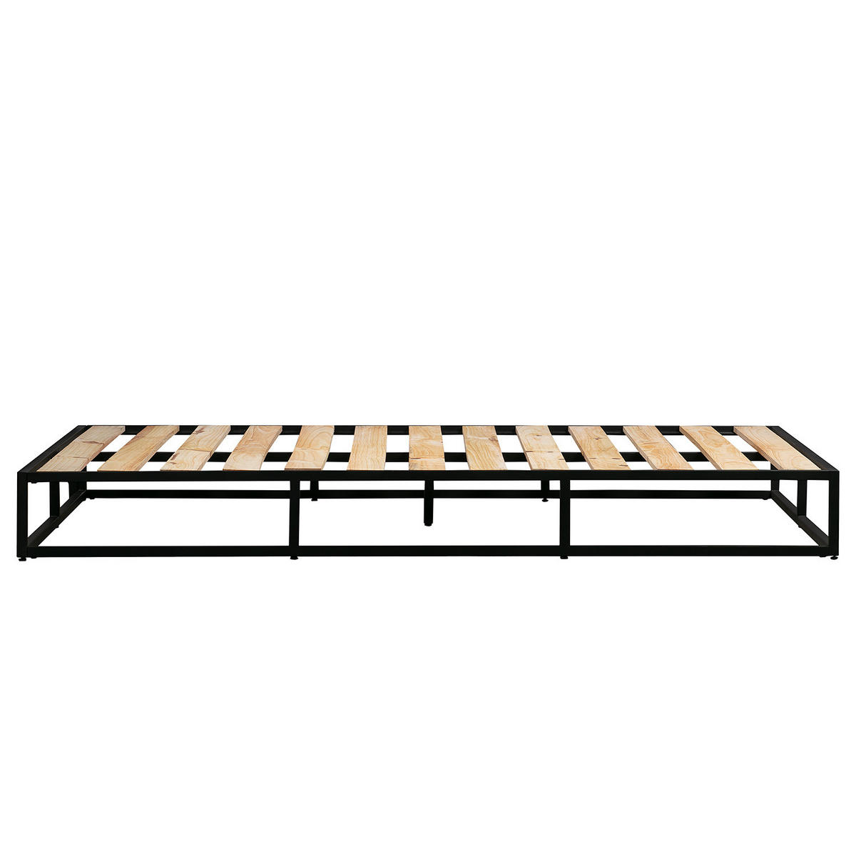 METALLBETT - Schwarz, Metall (160/200cm) - home24