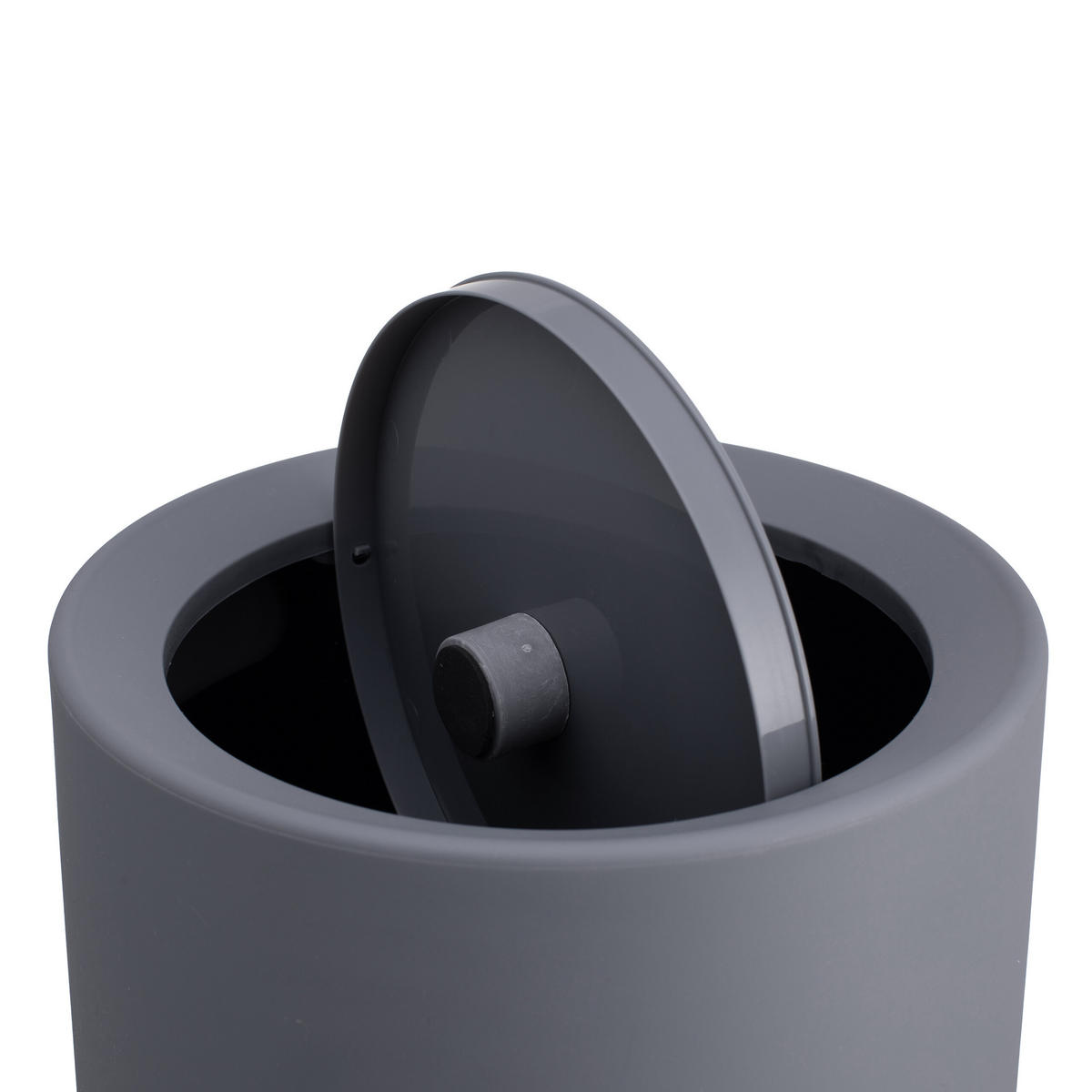 MÜLLEIMER - Anthrazit, Kunststoff (26/31.5/26cm) - Relaxdays